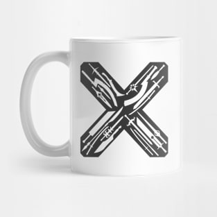 X made of Swords Mug